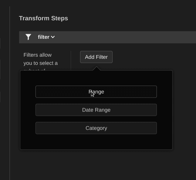Add Range Filter